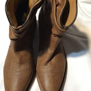 Men's Brown Leather Western Boots